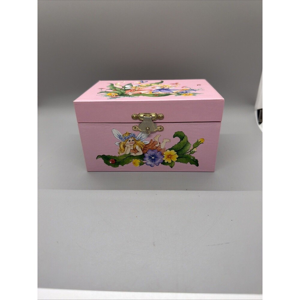 Vintage fairy musical jewelry box by Schylling